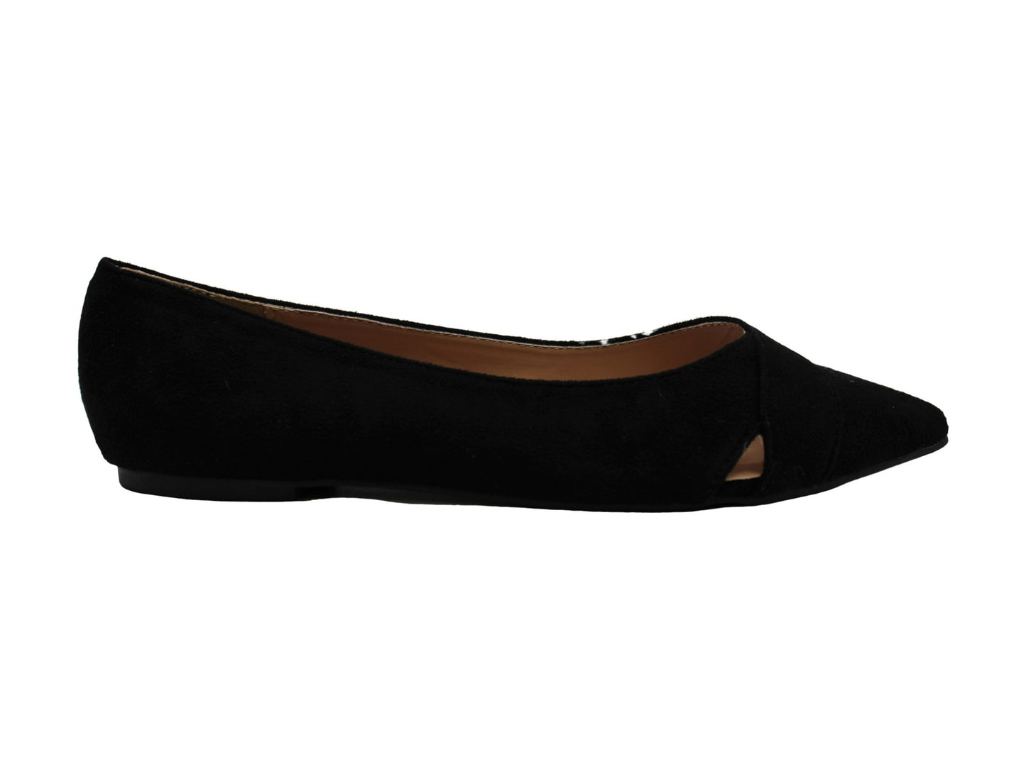 Women's Journee Collection Winslo Pointed Toe Ballet Flats - Black - 8 - NWOB