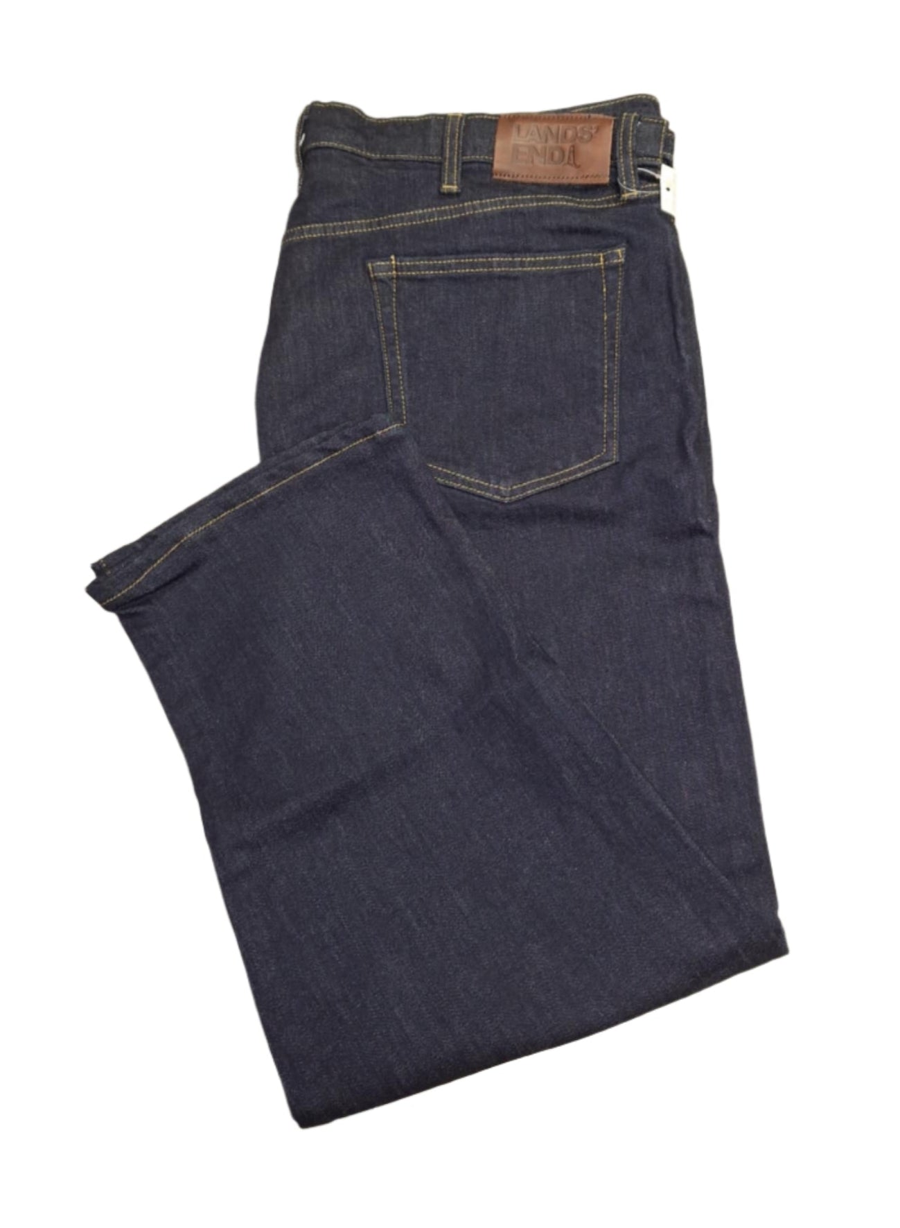 Lands' End Men's Traditional Comfort Waist Stretch Jeans 42x34 NWOT