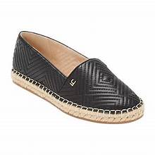 Women's Liz Claiborne Marta Espadrille Flat Heel Shoes - Black - 9.5W - NWT