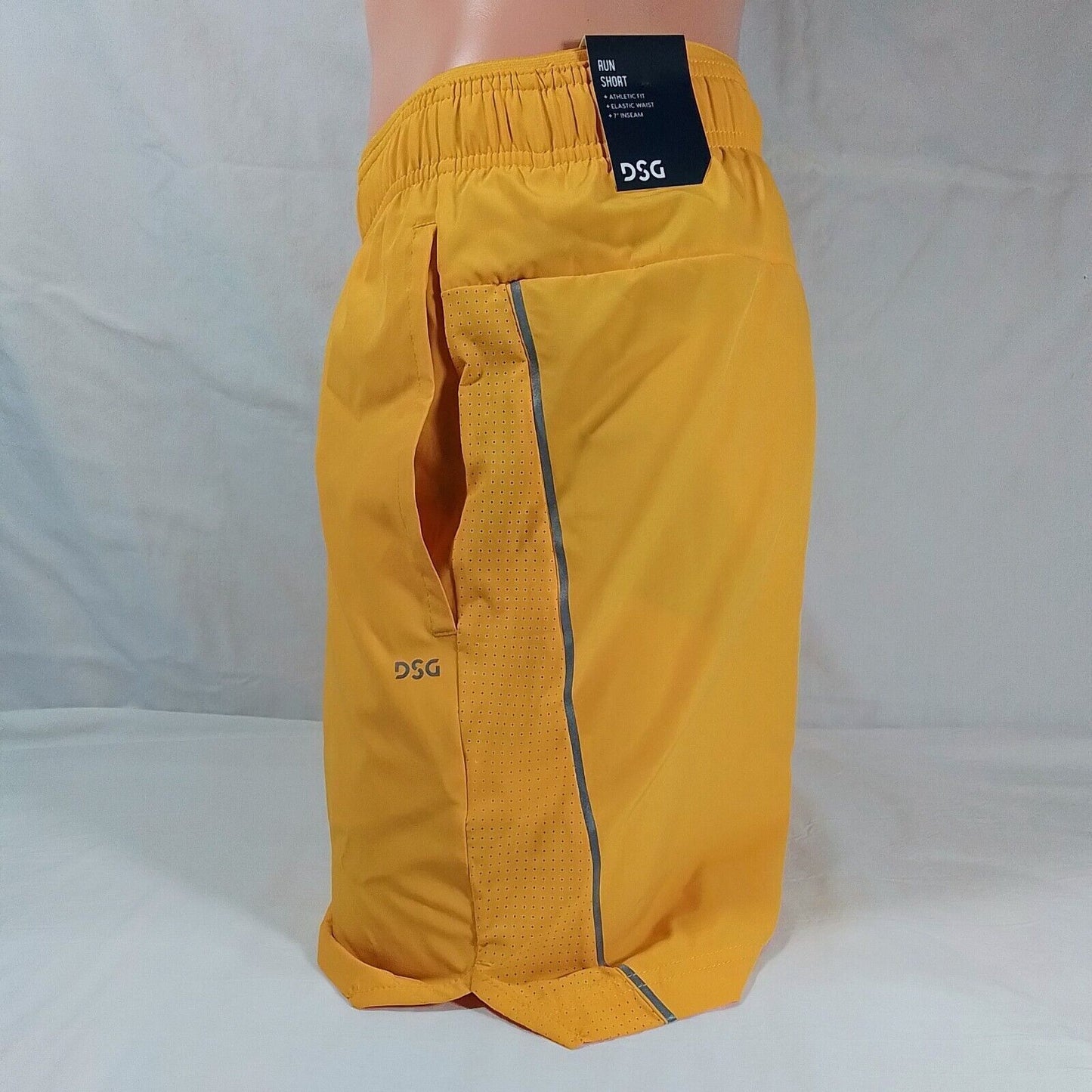Men's Stride Running Shorts-Deep Yellow-Various Sizes-NWT-Athletic-