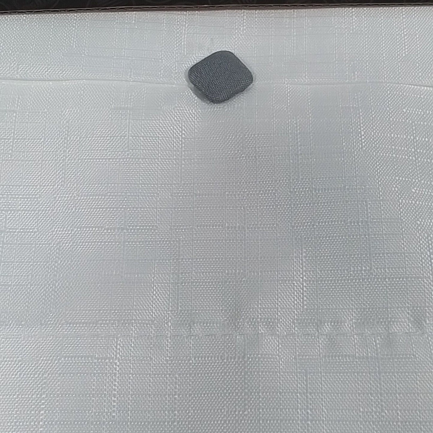 Lana 14"L Polyester Window Curtain Valance in Grey - !!!-A25