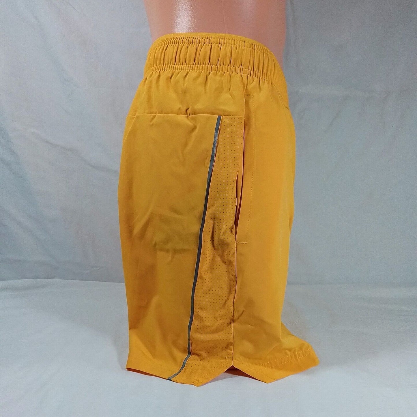 Men's Stride Running Shorts-Deep Yellow-Various Sizes-NWT-Athletic-