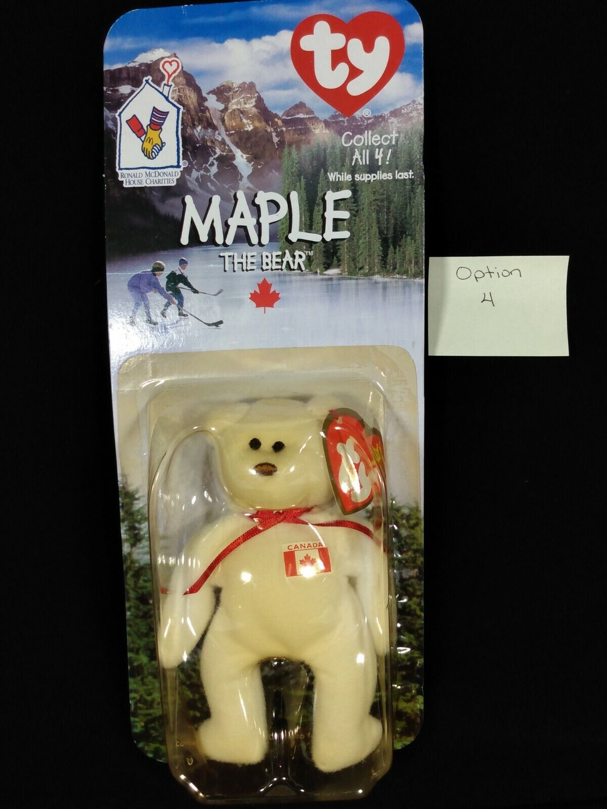 TY Maple the Bear Ronald McDonald House Charities-Yellowing of Plastic