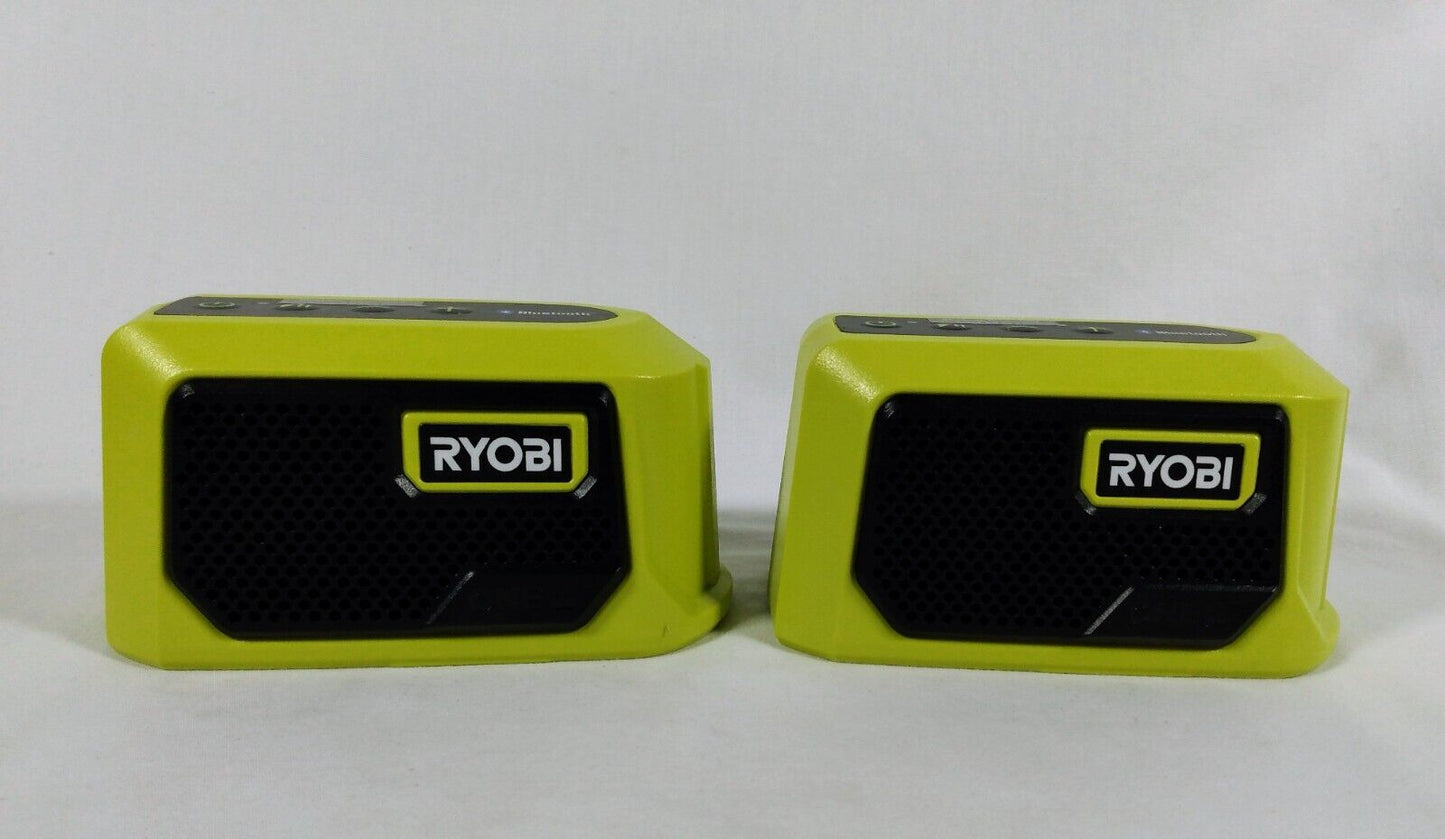 Ryobi Compact Speaker w/Bluetooth PAD02B-New-Bulk Packaged-