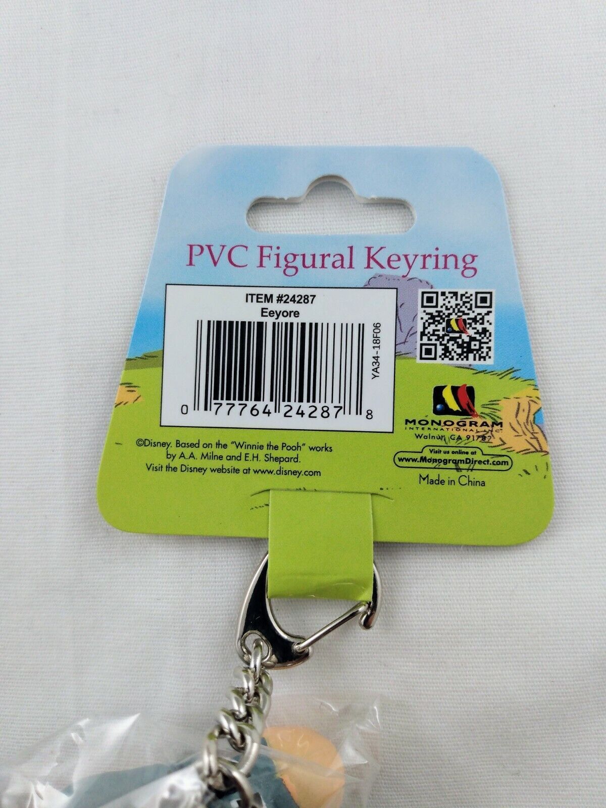 Winnie the Pooh Eeyore PVC Figurine Keychain-New-!!!