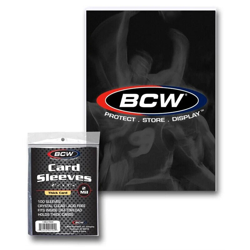 BCW 1-SR1 Semi Rigid Card Holders-3 5/16x4 7/16
