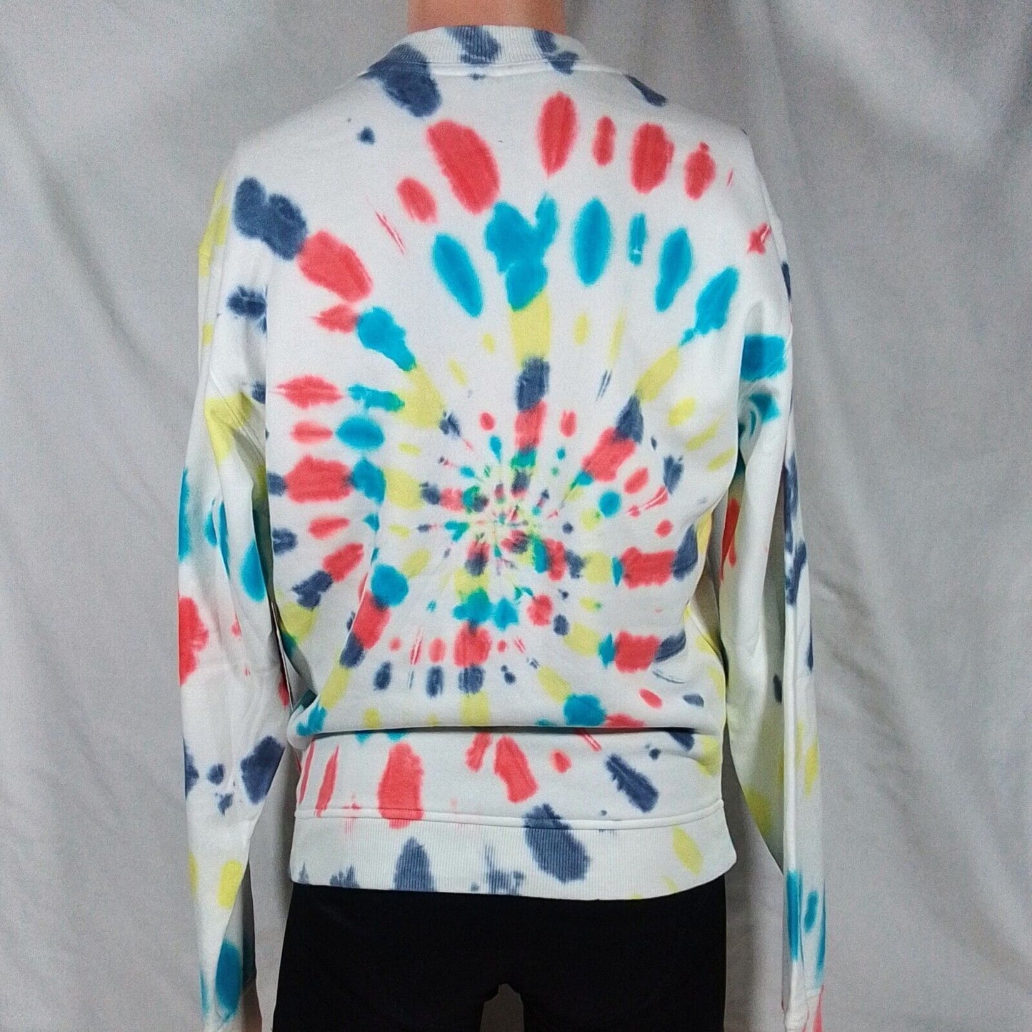Men's Pride Fleece Crew Neck Sweatshirt-Swirl Pride Tie Dye-XS--NWT