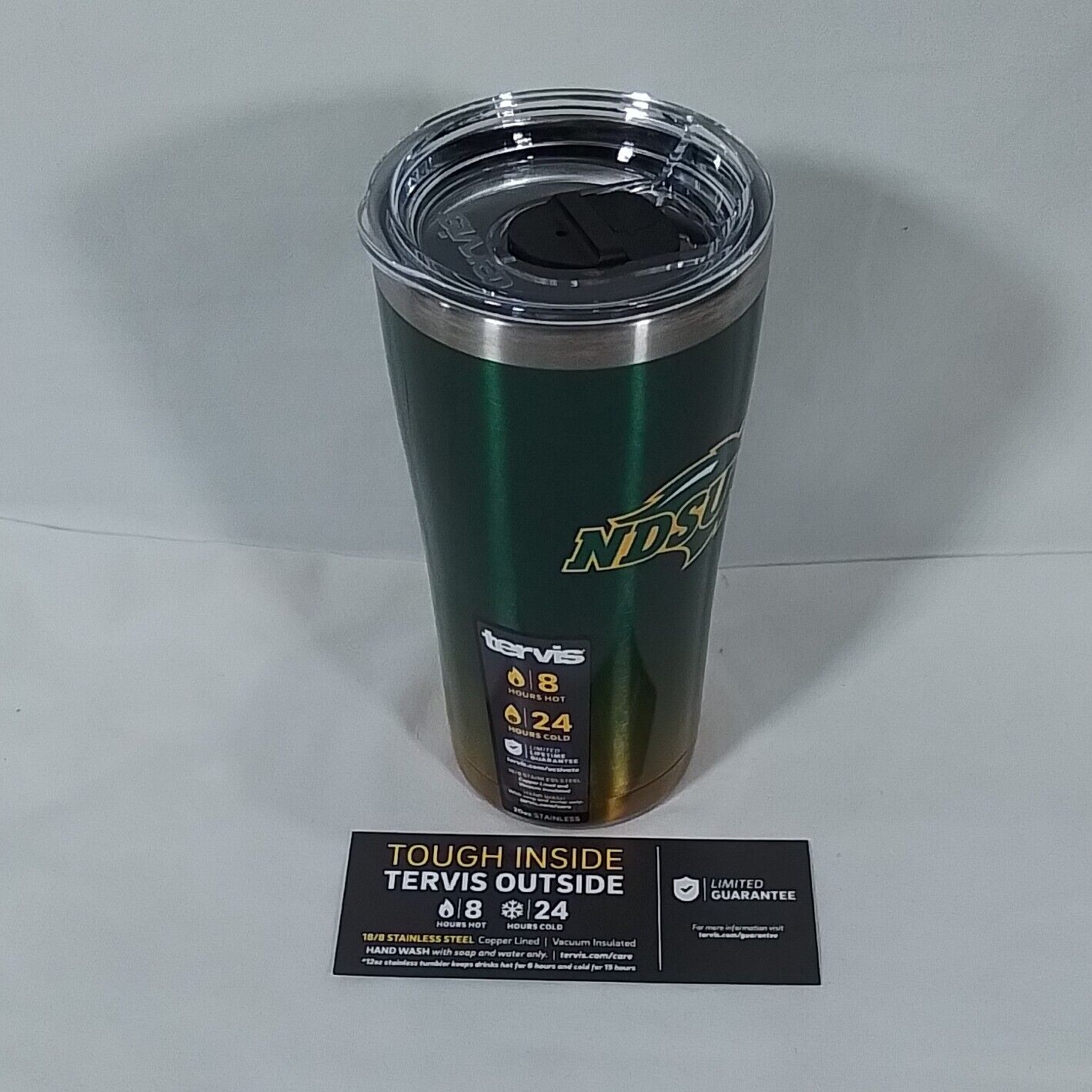 Tervis North Dakota State 20oz Stainless Steel Tumbler w/Lid -New w/Tags