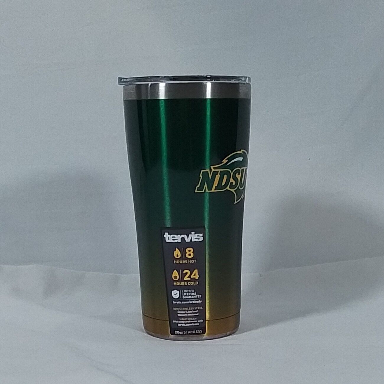 Tervis North Dakota State 20oz Stainless Steel Tumbler w/Lid -New w/Tags