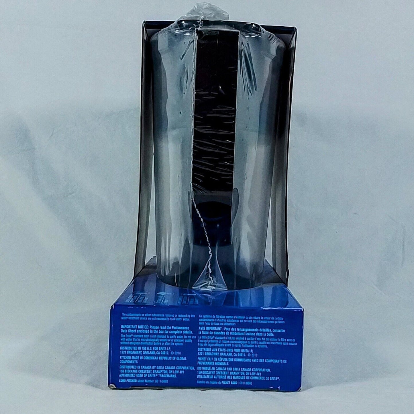 Brita Water Filtration System SOHO Pitcher 5 Cup Capacity-Black