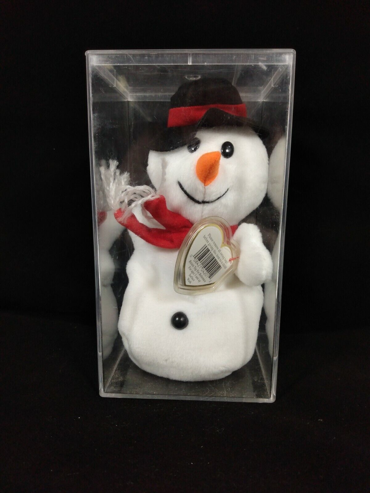 Ty Snowball Bear Beanie Baby-1996-Retired-Case-PVC Pellet