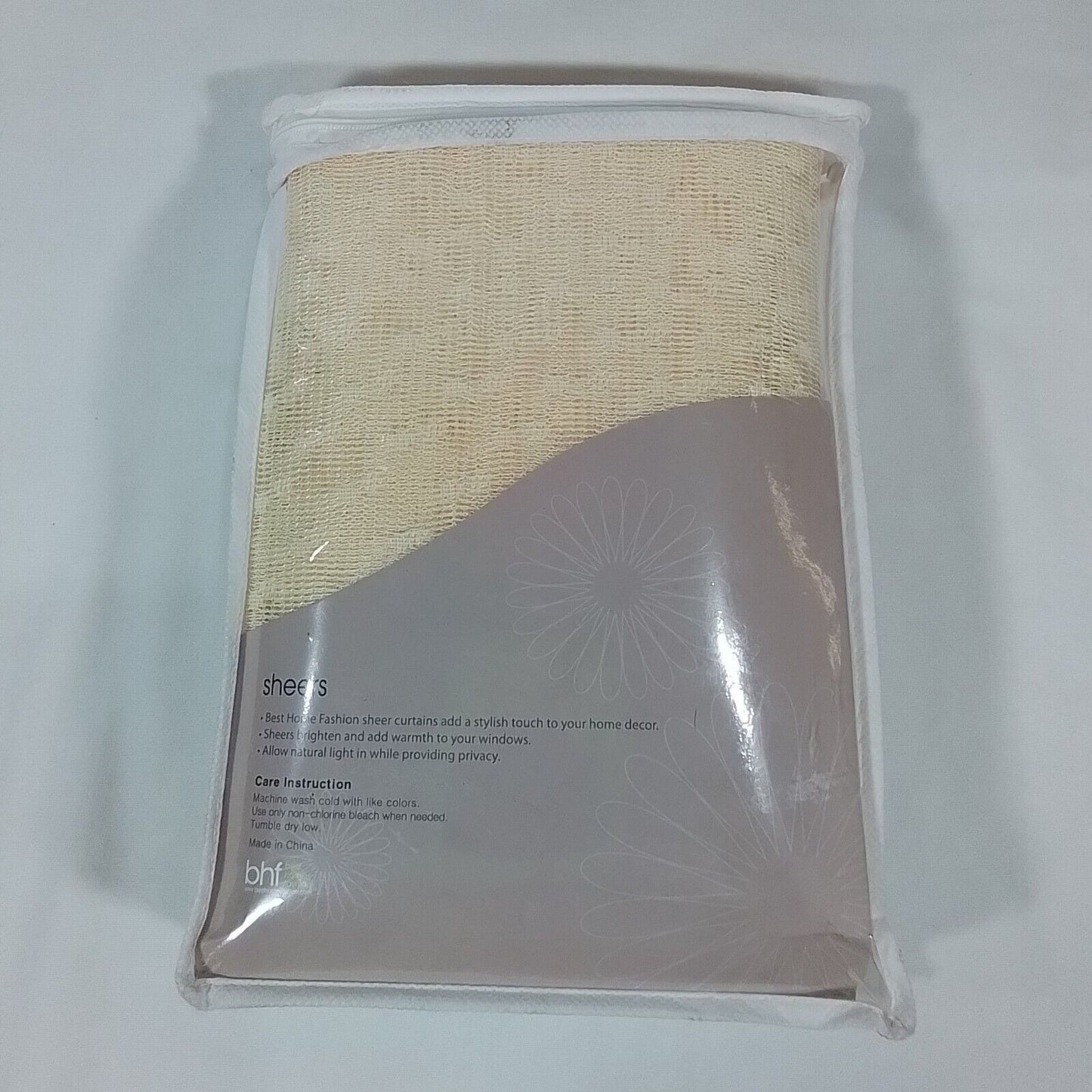 Best Home Fashion Lace Sheer Curtain Panels 58inWx84inL-A7