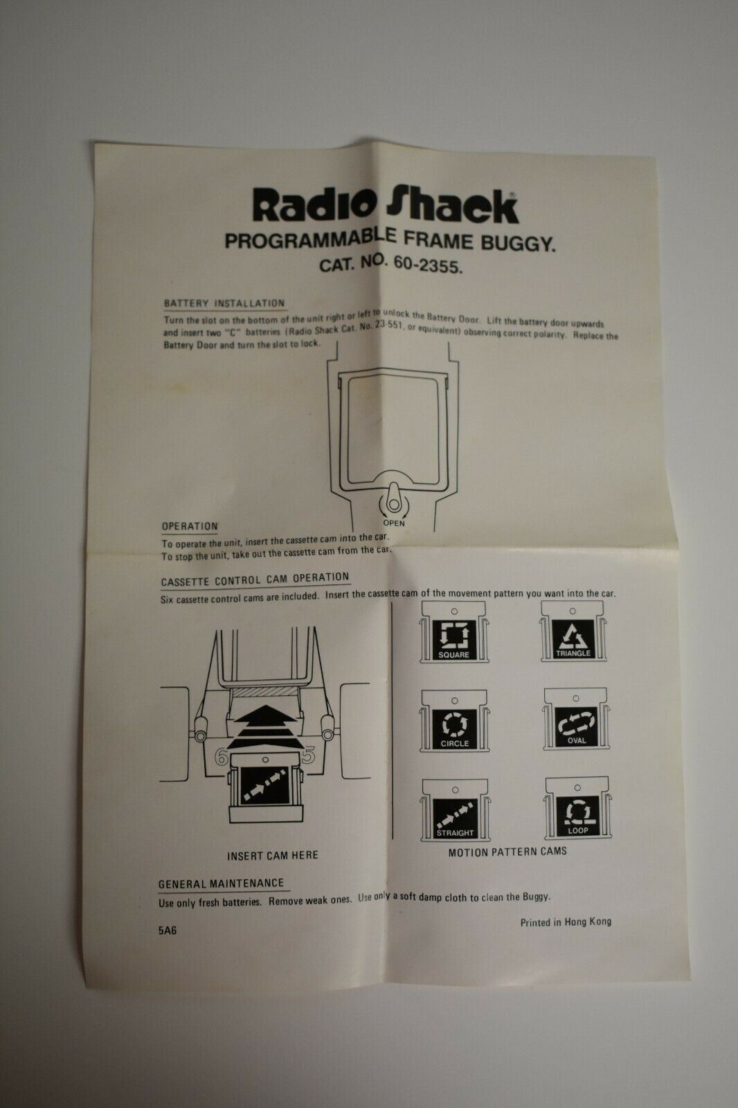 Vintage 1985 Radio Shack Programmable Off Roader Buggy 60-2355- Red- Works