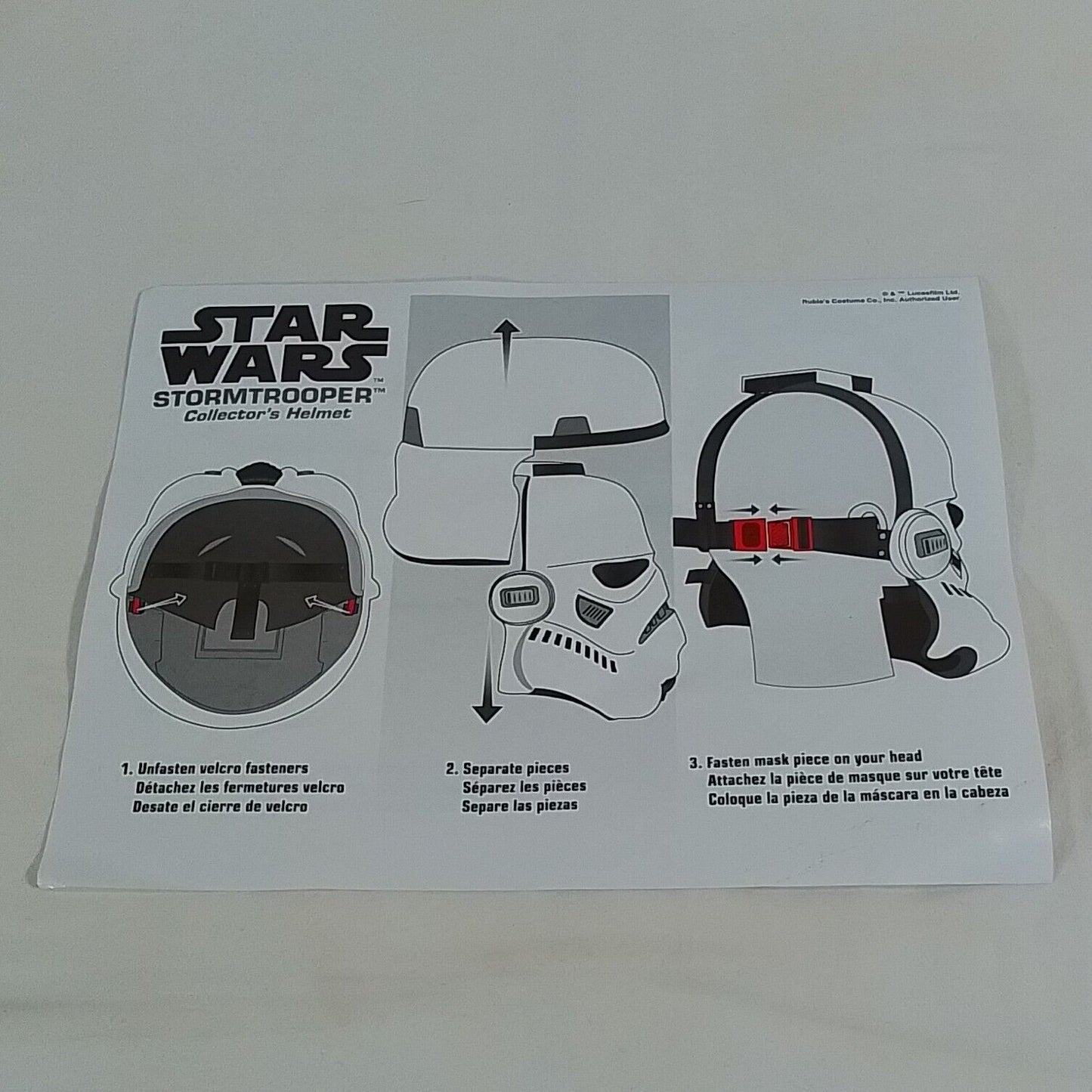 Rubies 35549 Star Wars Stormtrooper Helmet Adult - Used