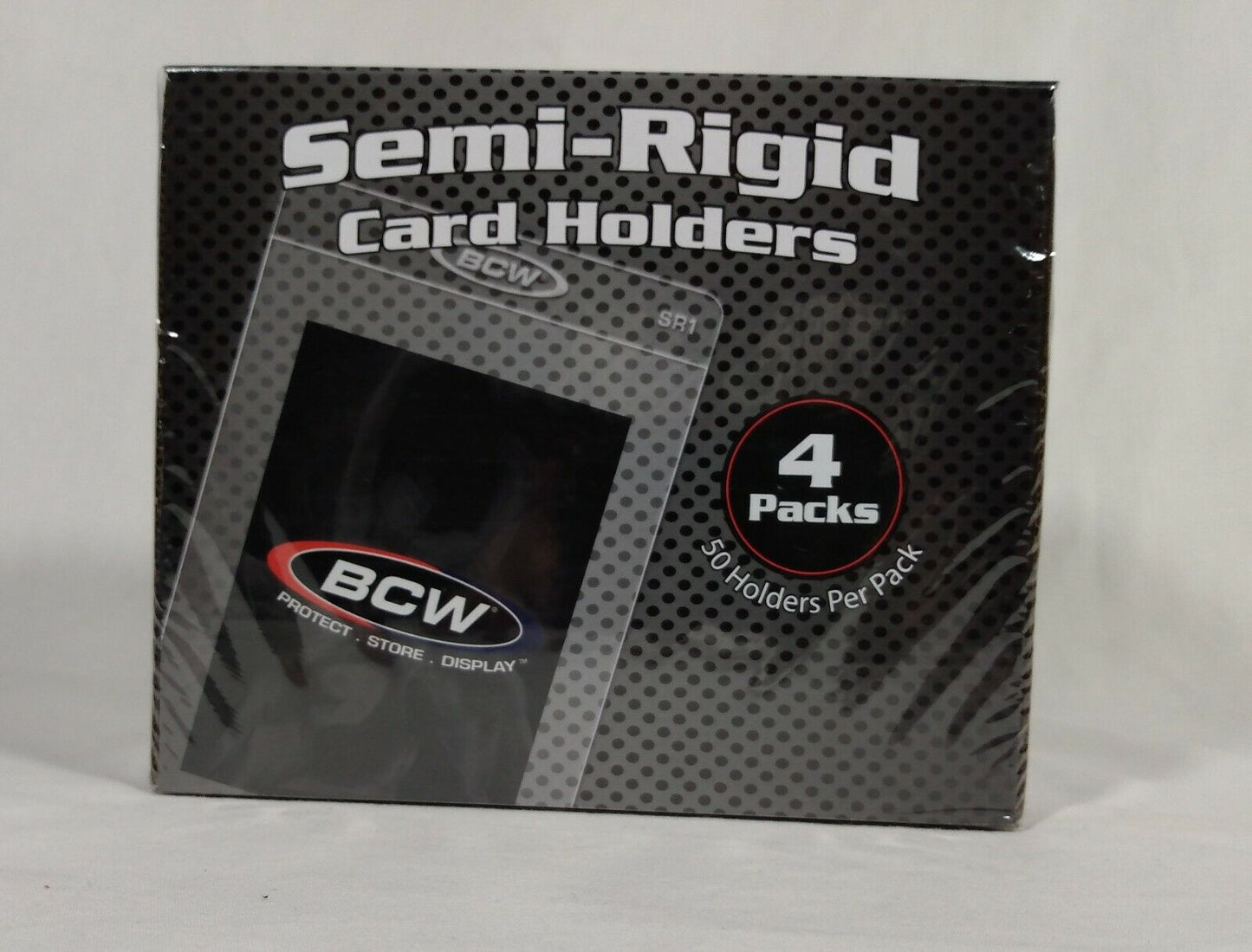 BCW 1-SR1 Semi Rigid Card Holders-3 5/16x4 7/16