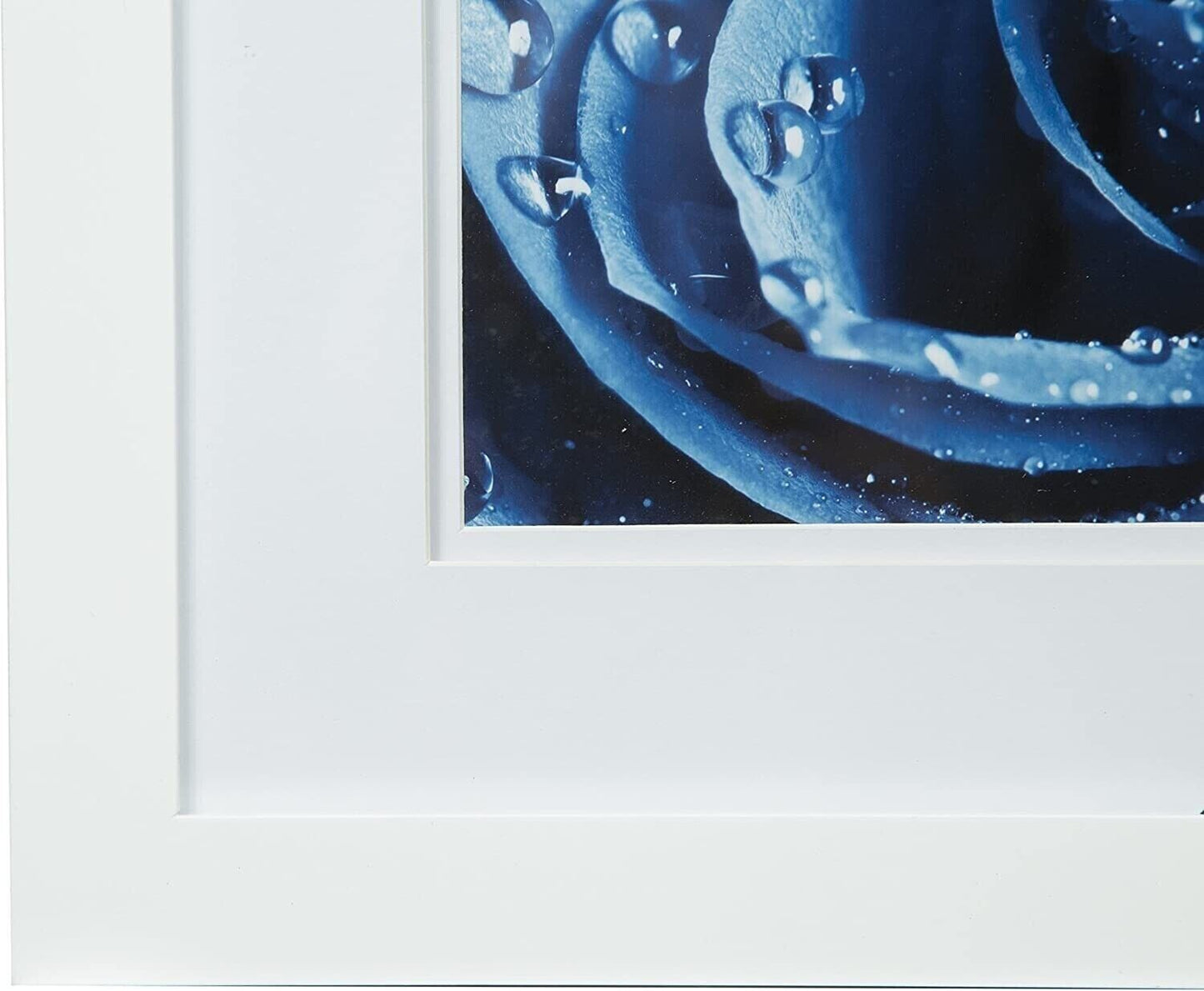 Gallery Solutions 12x12 Wide White Frame With Double Mat for 8x8 Image-NIB