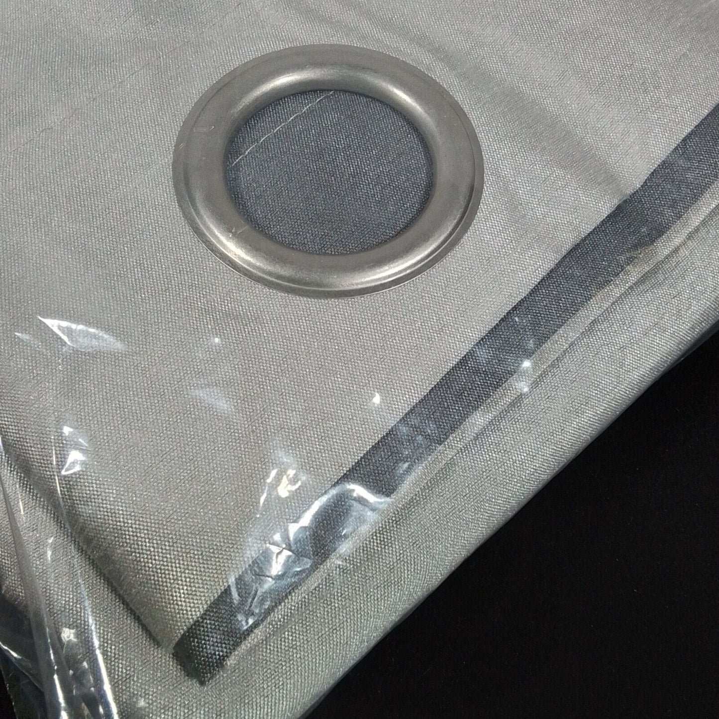 Exclusive Home Chateau Black Pearl Stripe Grommet Top Curtain 54"Wx96"L-A36