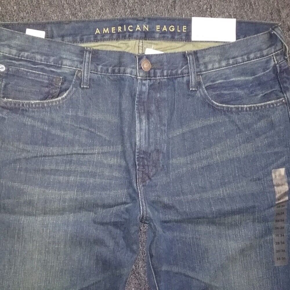 AEO Mens Original Bootcut Dark Wash No. 4292 - 38X30- New with Tags