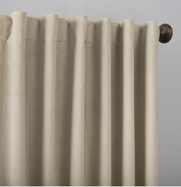 Sun Zero Hampshire Velvet Noise Reducing Panel - 50x84 - Ecru Off White - NEW