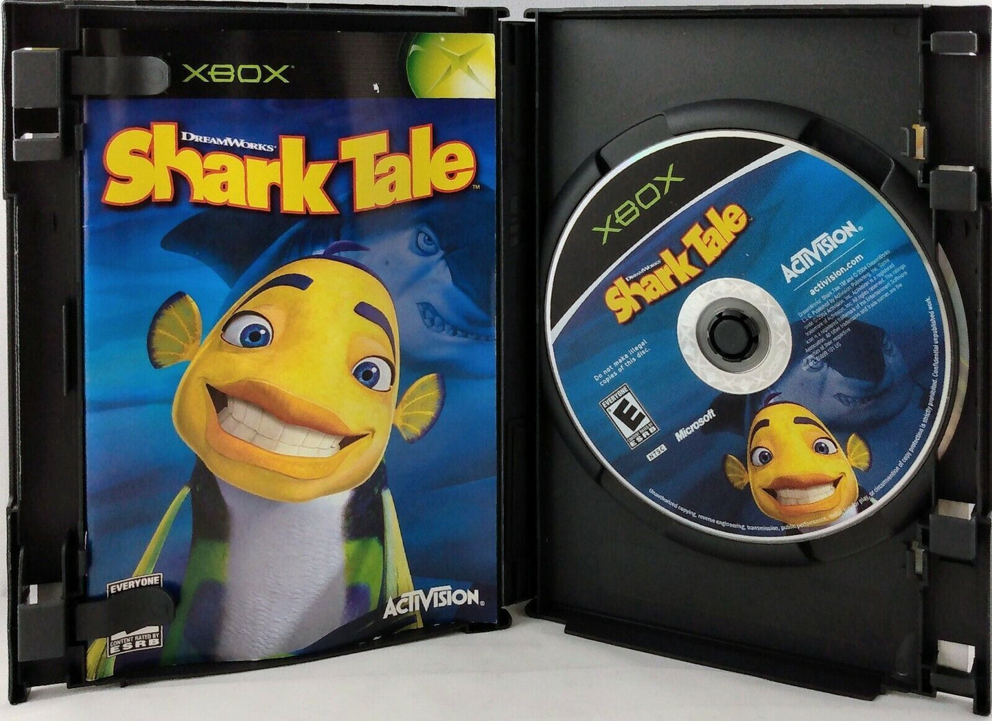 DreamWorks' Shark Tale (Microsoft Xbox, 2004)-Complete with Manual-