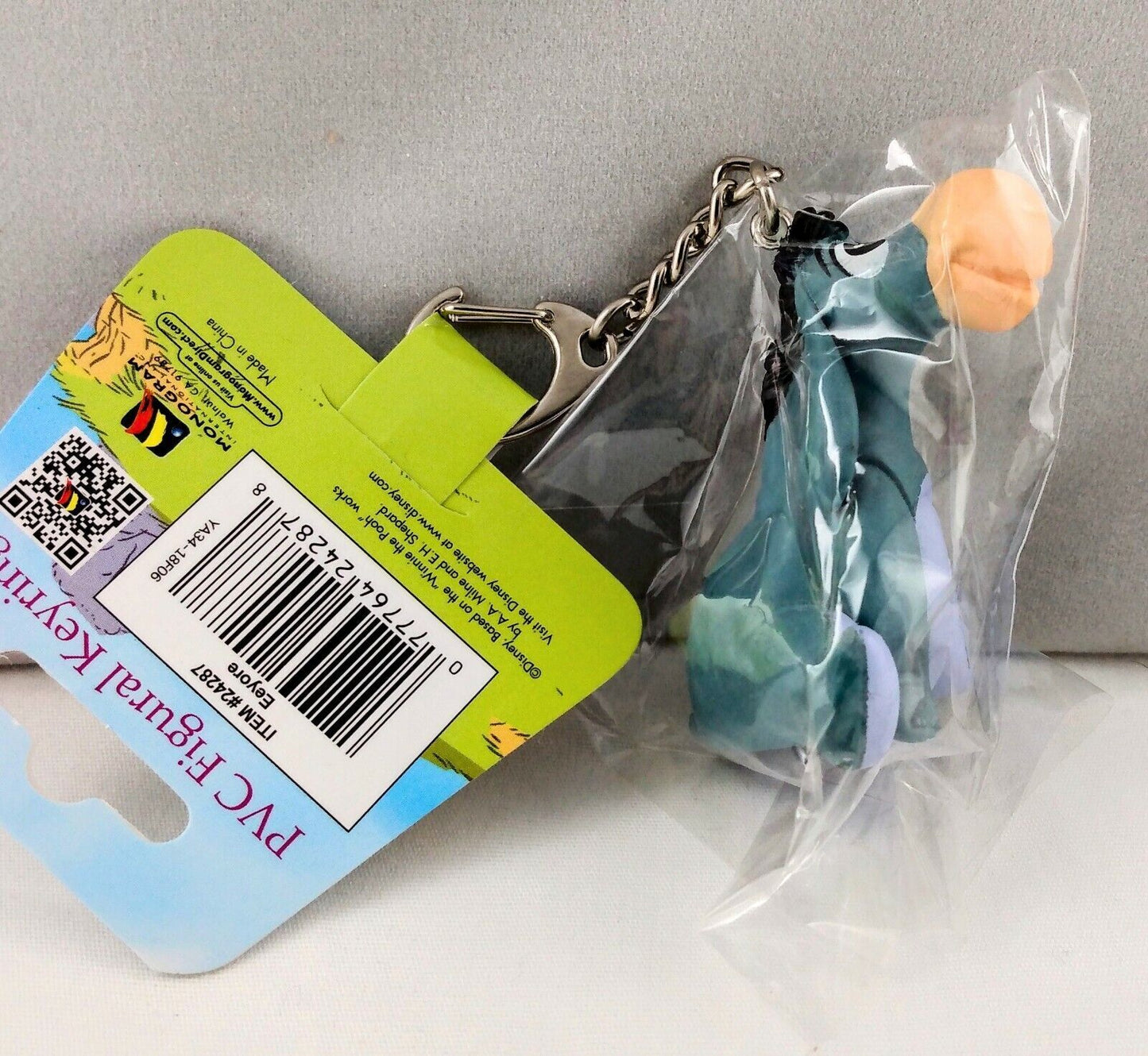 Winnie the Pooh Eeyore PVC Figurine Keychain-New-!!!