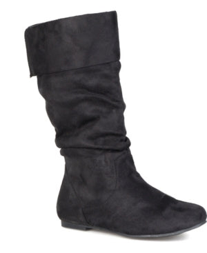 Women's Journee Collection Chely 3 Knee High Slouch Boots - Black Wide Calf 9.5