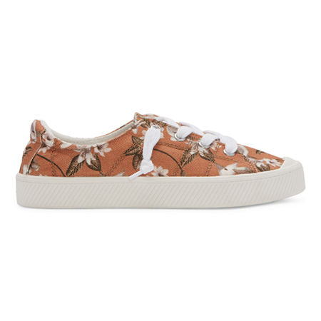 Women's Pop Calm Casual Platform Sneakers - Tan Floral - 7 - NIB