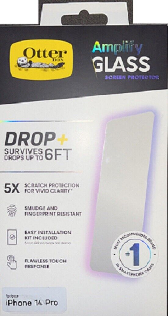 OtterBox Apple iPhone 14 Pro Screen Protector - Amplify Antimicrobial