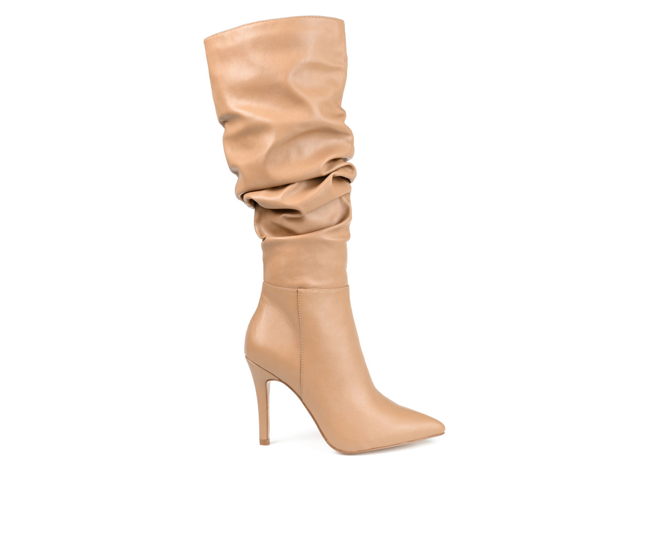 Women's Journee Collection Sarie Stiletto Heel Slouch Boots - Tan - 9 - NWOB