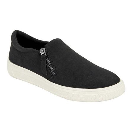 Women's Kensie Soren Casual Slip On Sneakers - Black - 6 - NIB