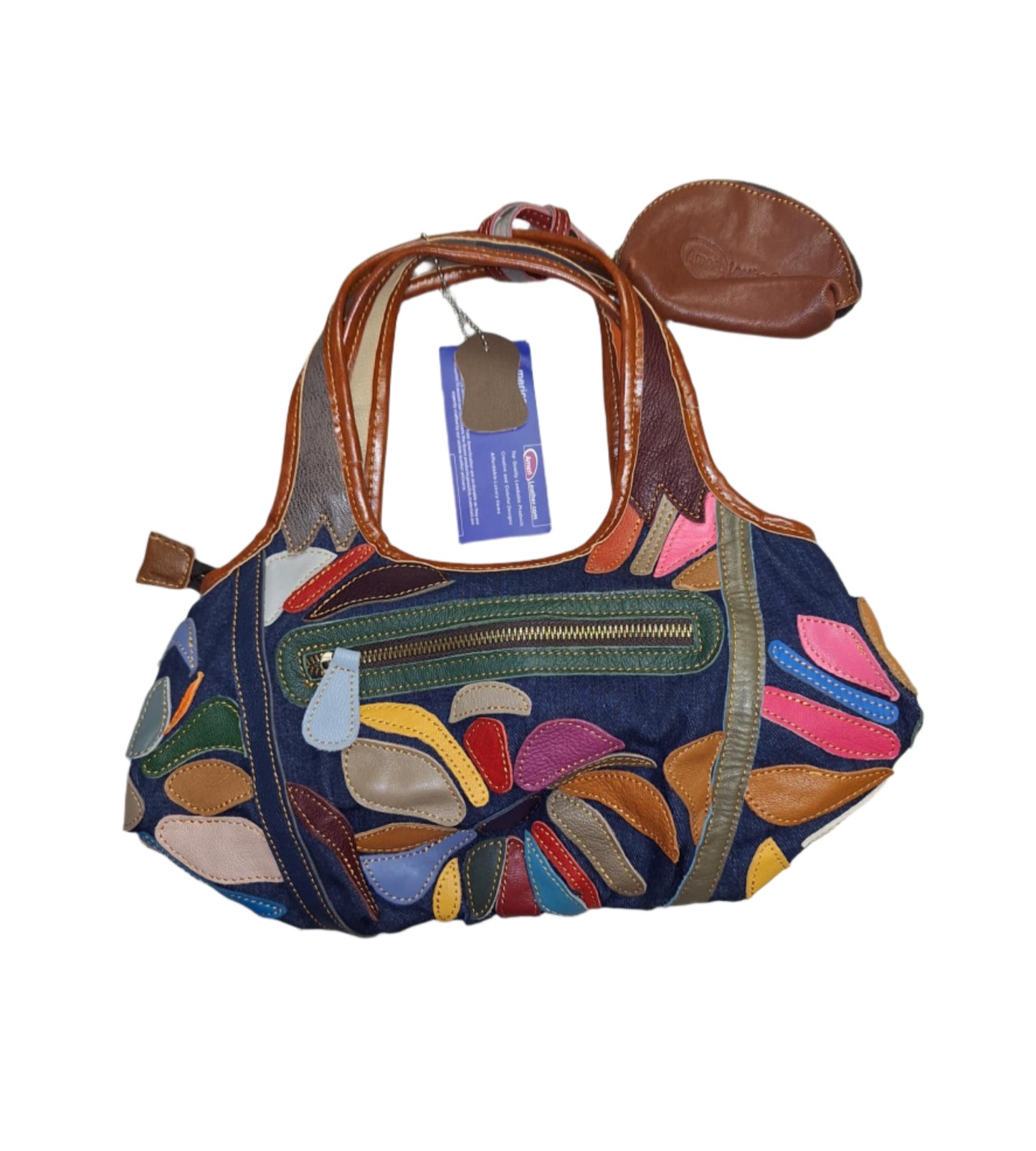 AmeriLeather Avie Mini Leather Satchel NWT
