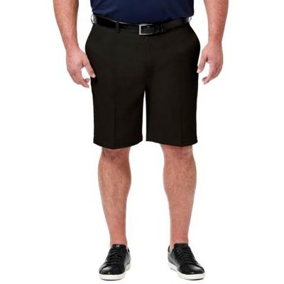 Men's Haggar Big & Tall Cool 18 Pro Flat Front Golf Shorts - Black - 46 - NWT