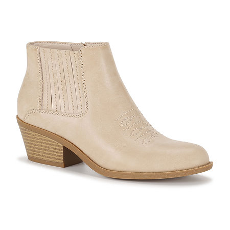 Women's Frye and Co Jude Stacked Heel Booties - Camel - Var Szs - NIB