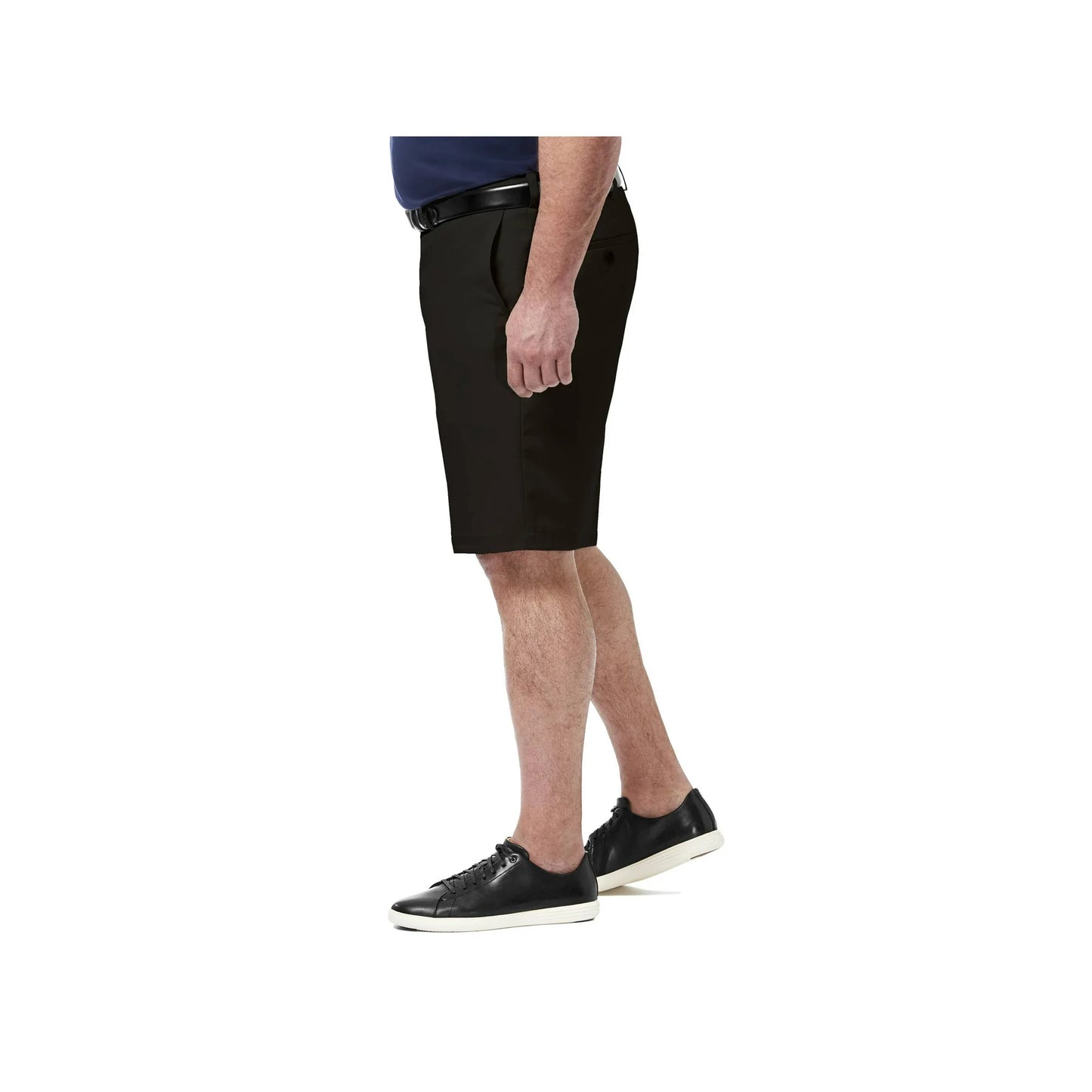Men's Haggar Big & Tall Cool 18 Pro Flat Front Golf Shorts - Black - 46 - NWT