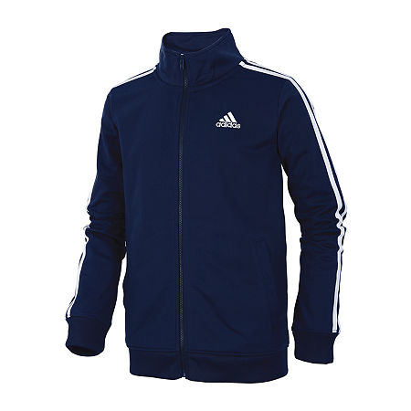 Adidas Big Boys Zip Front Iconic Tricot Jacket-NWT