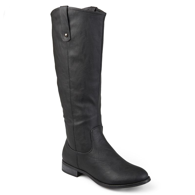Journee Collection Women's Taven Wide Calf Boot 7.5 Black NWOB