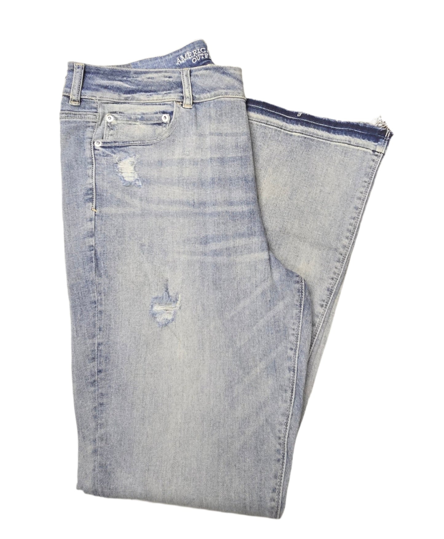 American Eagle Women's Artist Flare Hi-Rise-Pewter Blues-NWT