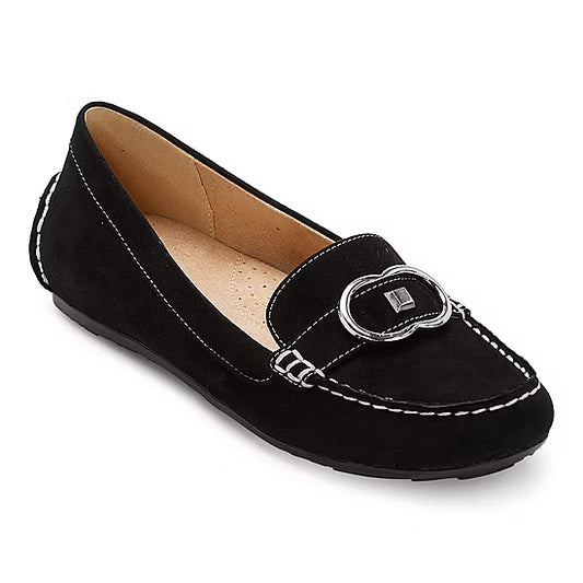 Women's Liz Claiborne Antonia Moc Toe Loafer - Black - 8.5 - NIB