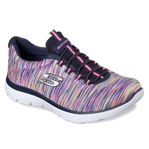 Women's Skechers Summits Light Dreaming Slip On Sneakers - Navy Multi - 6 - NWOB