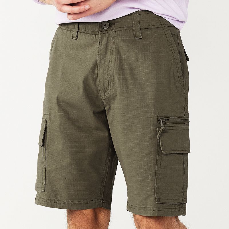 Men's Sonoma Goods For Life Flexwear 10" Ripstop Cargo Shorts - Olive - 42 - NWT