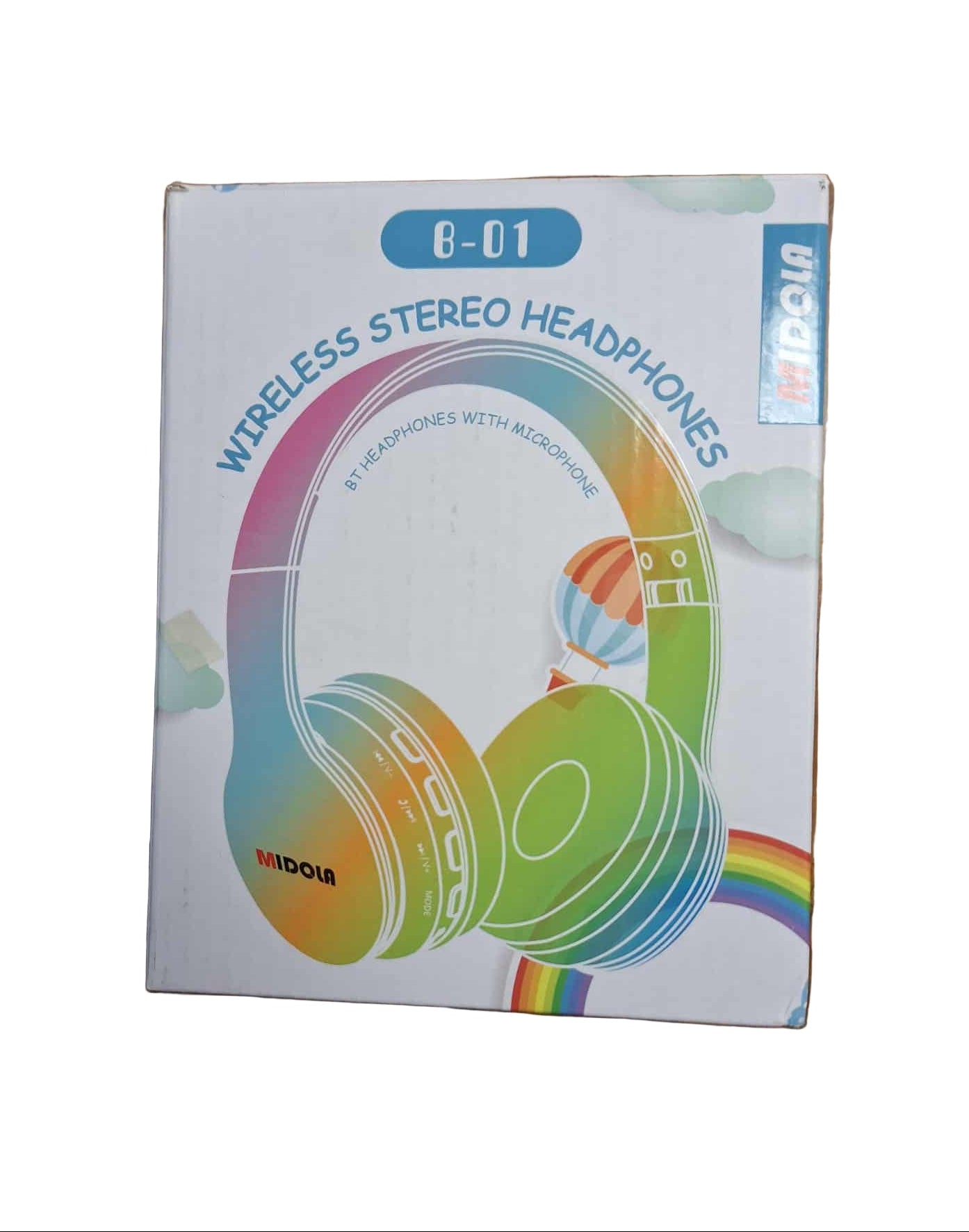 Midola Kids' Foldable Over the Ear Headphones Blue Open Box