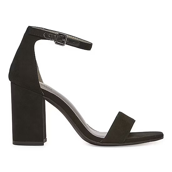 Women's Worthington Becklyn Heeled Sandals - Black - 8 - NIB