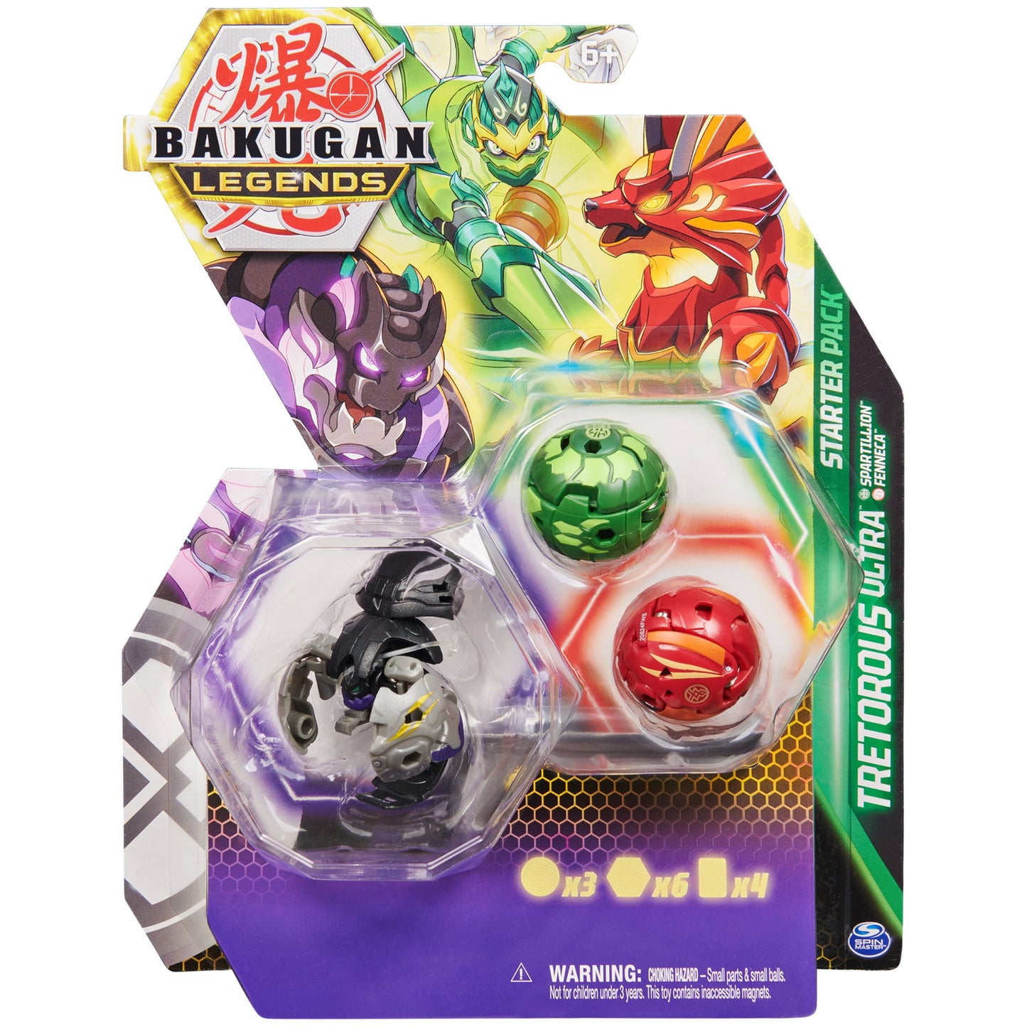 Bakugan Legends Starter 3-Pack Action Figures NIB