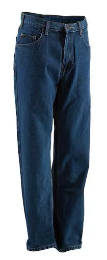 Berne Men's 1915 Collection 5-Pocket Jean, 56W X 30L, Stone Wash Dark