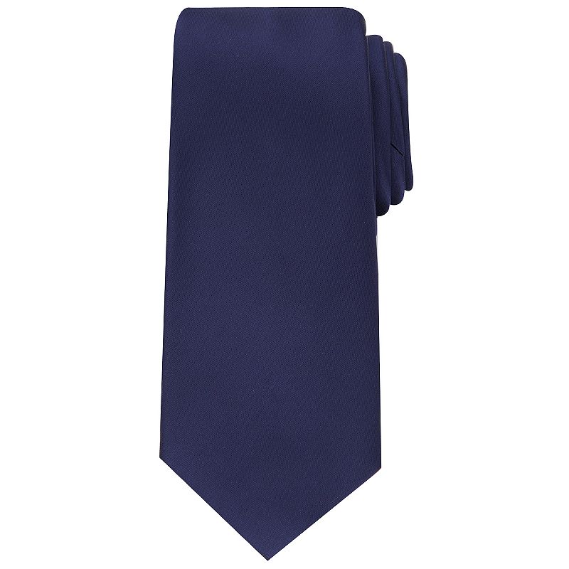 Bespoke Men's Solid Sateen Tie Navy NWT