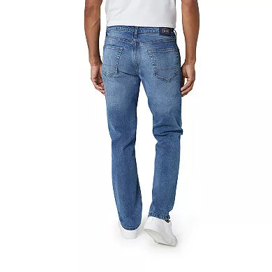 Men's Izod Comfort Stretch Straight Fit Jeans - Azure - 38x32 - NWT