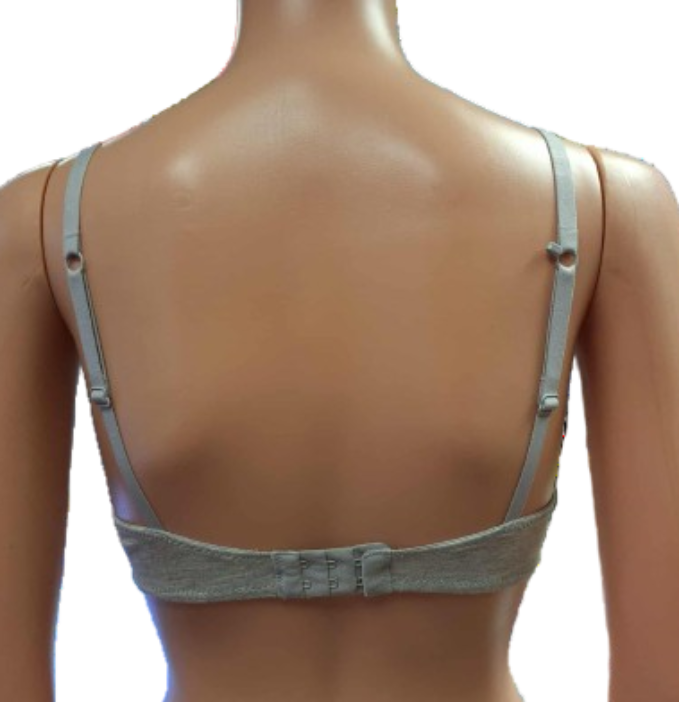 Flirtitude Women's Underwire T-Shirt Bra 32B Light Grey Heather NWT