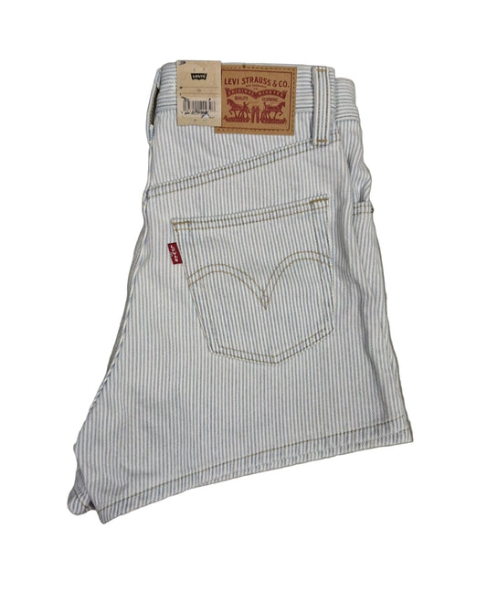 Women's Levi's High-Waisted Mom Shorts - Stripey - 26 - NWT