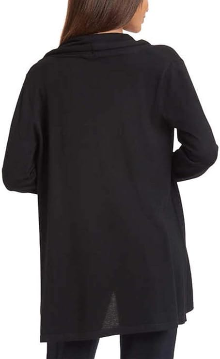 Ella Moss Women's Sweater Cozy Cardigan-L-Black-NWOT