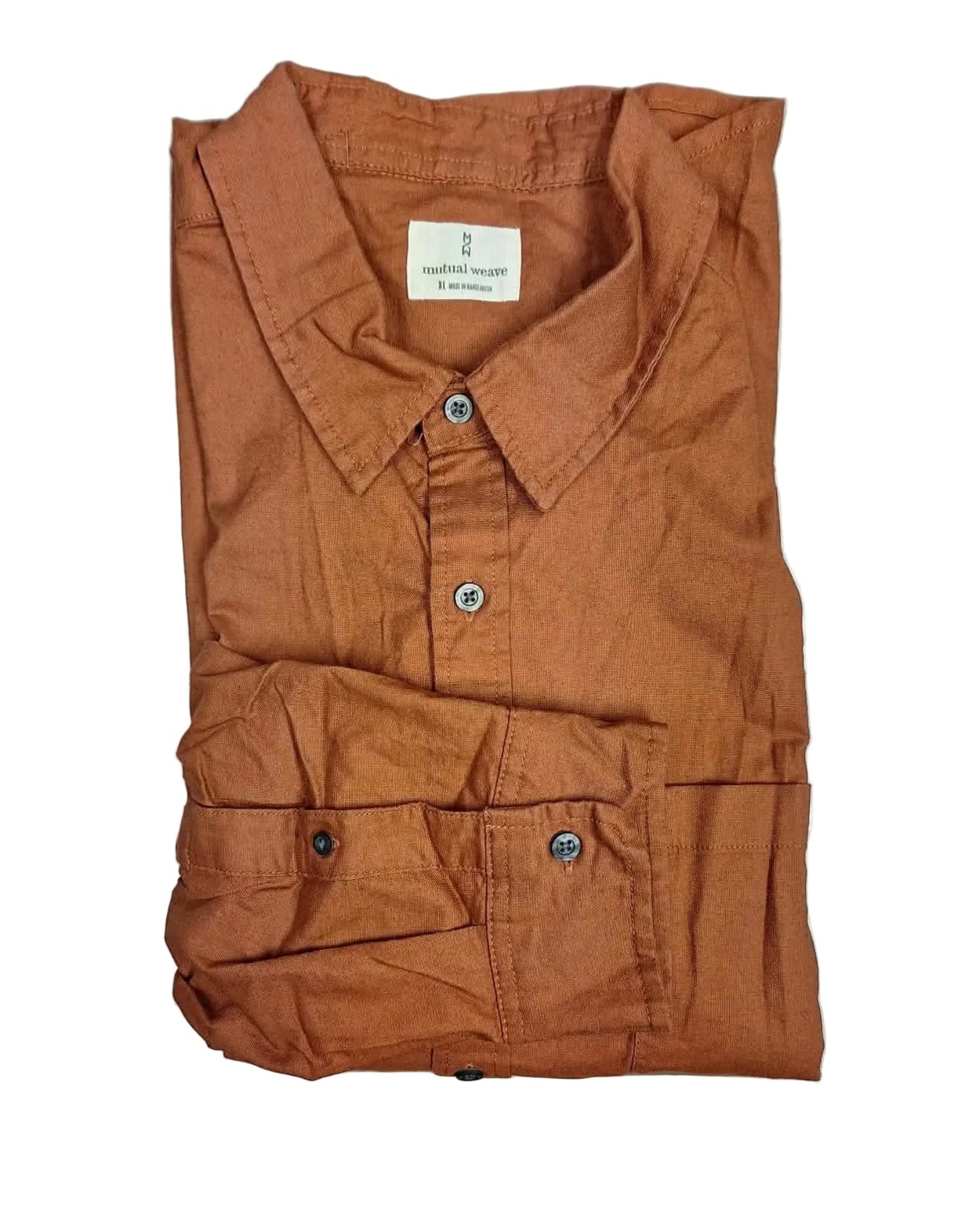 Mutual Weave Men's Long Sleeve Button Down Shirt XL NWT